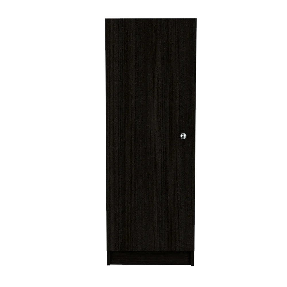 Black Wood Pantry or Storage Closet - 47-inch