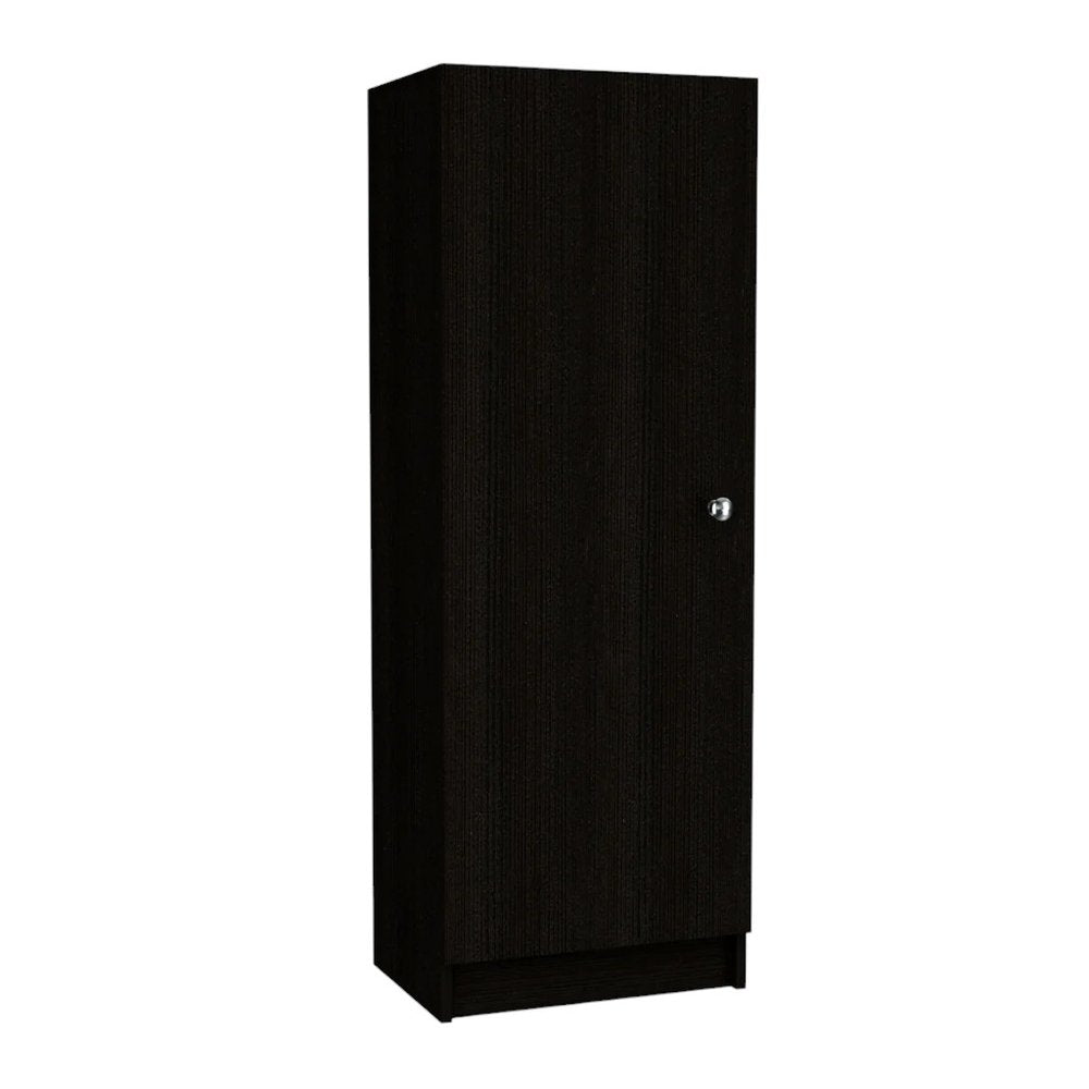 Black Wood Pantry or Storage Closet - 47-inch