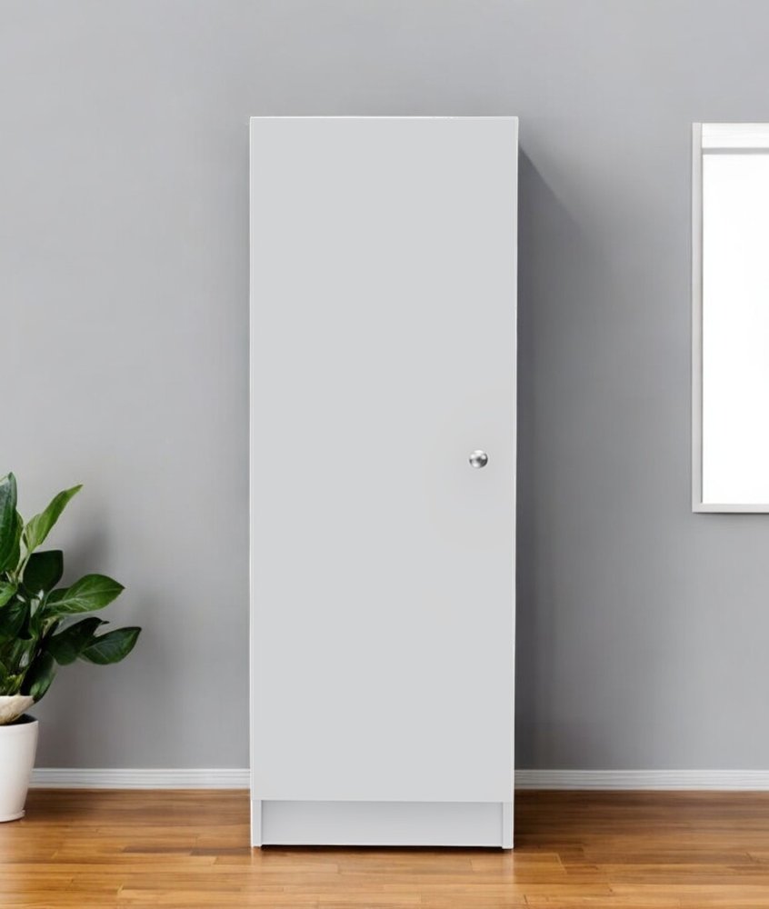 White Wood Pantry or Storage Closet - 47-inch