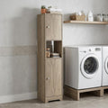 Natural Wood Accent Cabinet with Two Doors - 16-inch