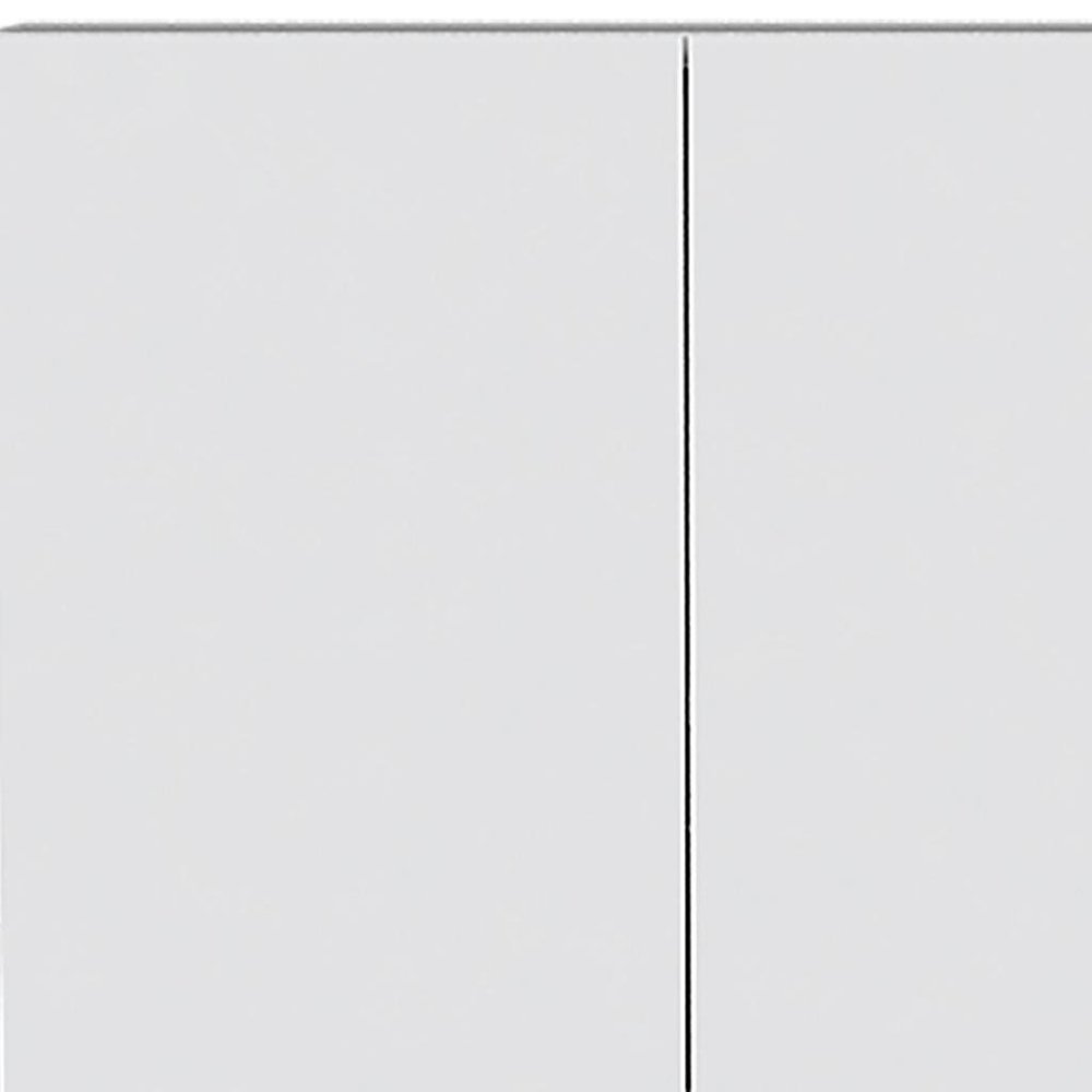 White Wood Two Door Pantry or Storage Closet - 71-inch