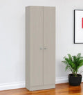 Light Gray Wood Pantry or Storage Closet - 71-inch