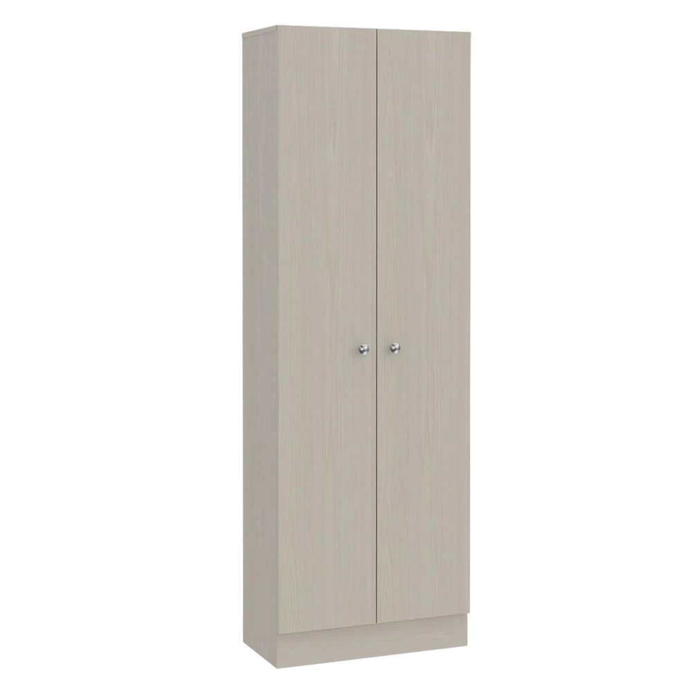 Light Gray Wood Pantry or Storage Closet - 71-inch