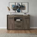 Dark Brown Two Drawer with Two Doors - 47-inch