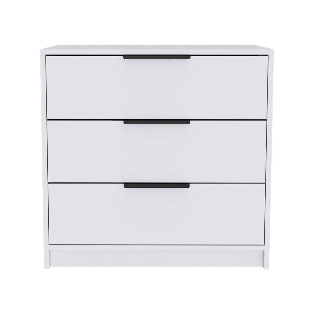 White Three Drawer Standard Chest - 28-inch