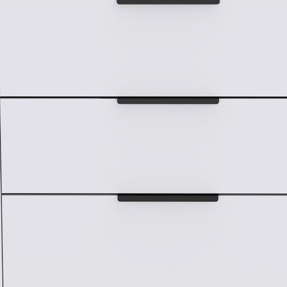 White Three Drawer Standard Chest - 28-inch