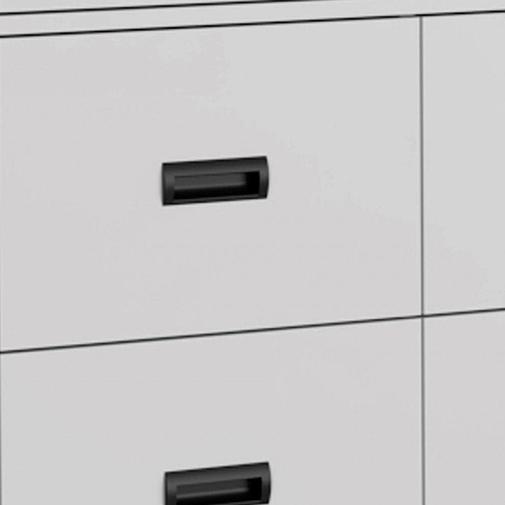 White Five Drawer Dresser - 33-inch