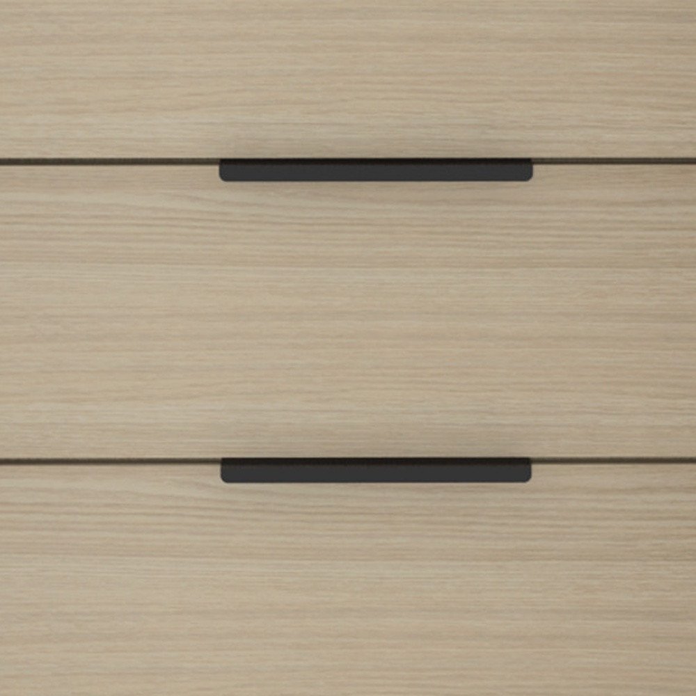Brown and Black Three Drawer Dresser - 28-inch