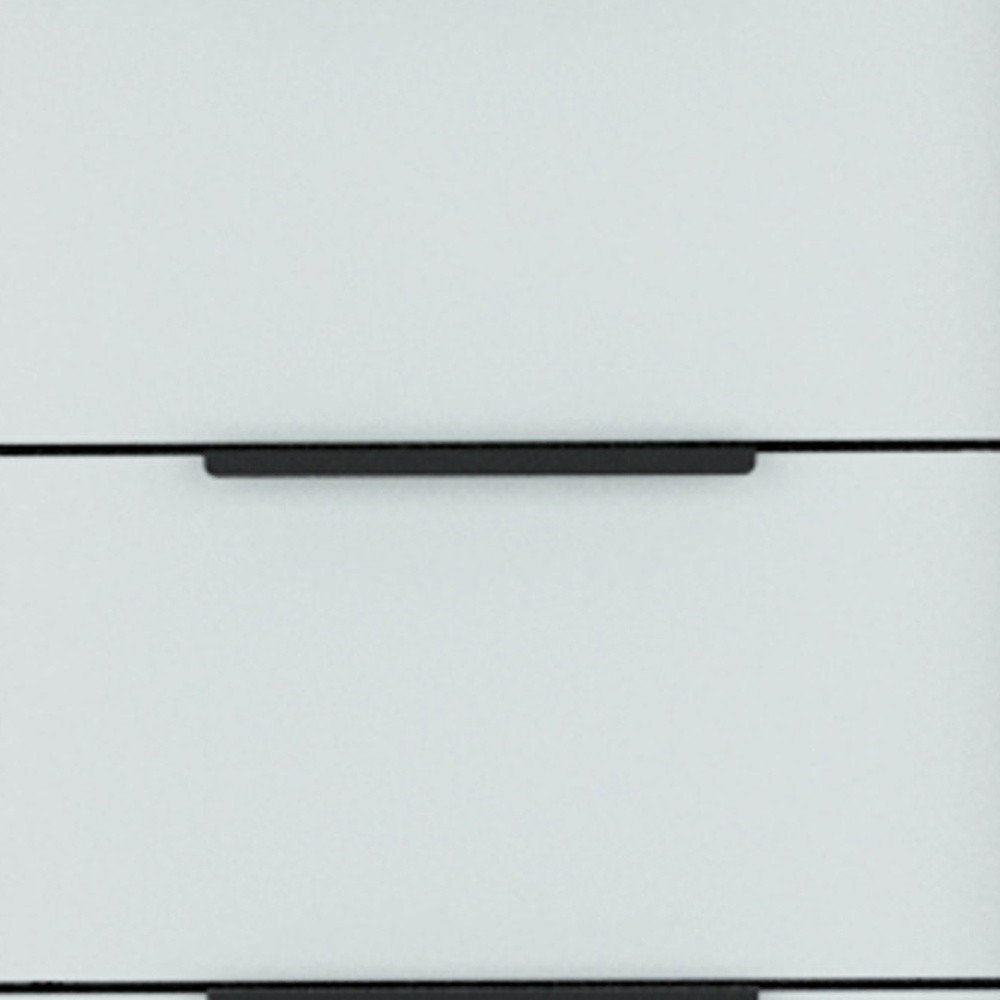 Brown and White Three Drawer Dresser - 28-inch