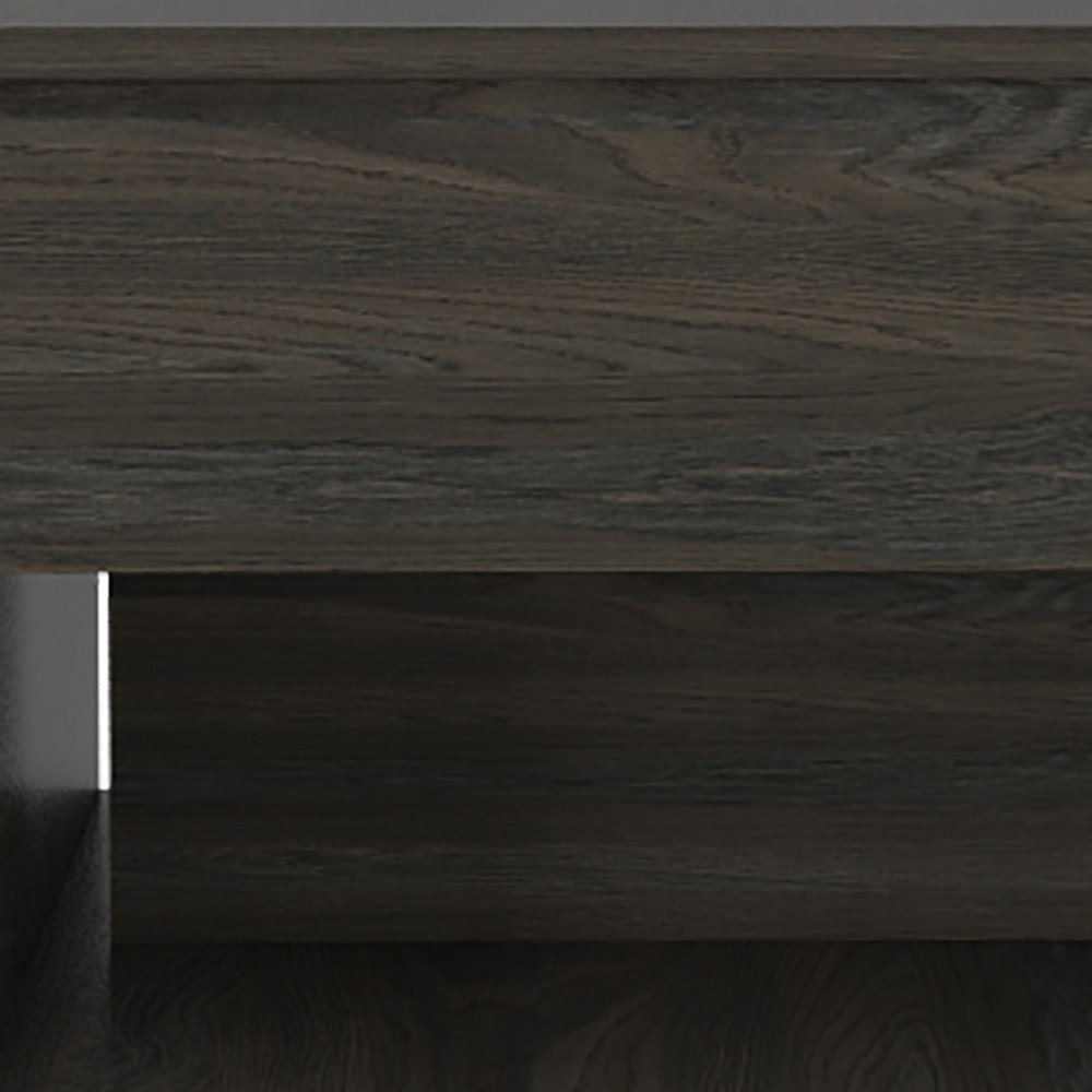 Carbon Espresso Manufactured Wood Rectangular Coffee Table with Drawer