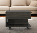 Carbon Espresso Manufactured Wood Rectangular Coffee Table with Drawer