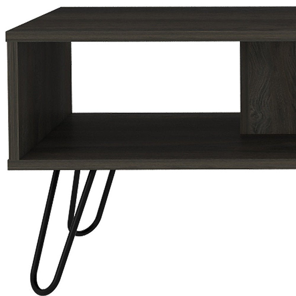 Carbon Espresso Manufactured Wood Rectangular Coffee Table - 40-inch