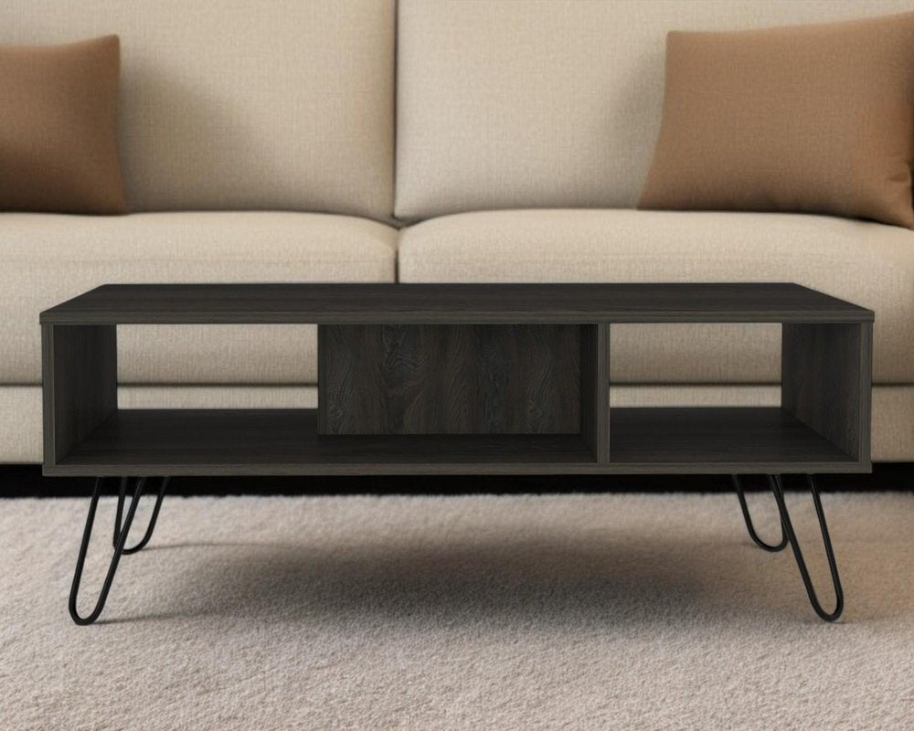 Carbon Espresso Manufactured Wood Rectangular Coffee Table - 40-inch