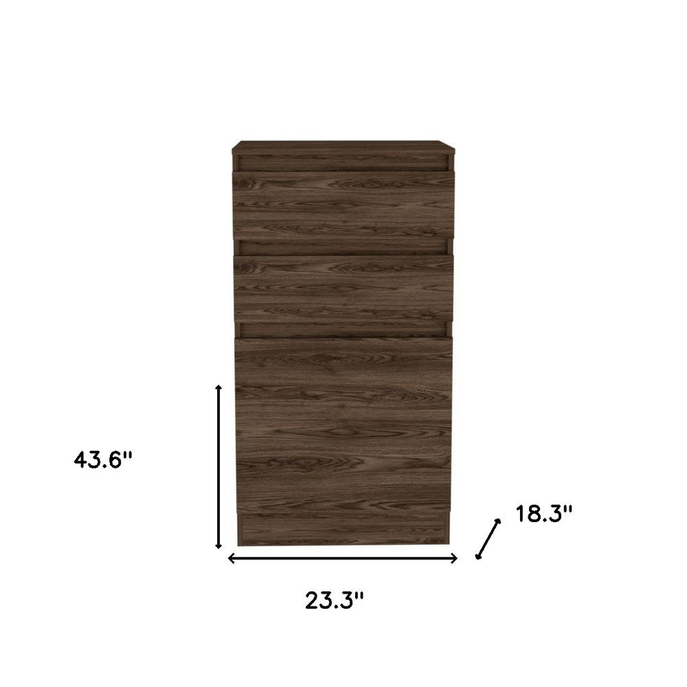 White Wood Two Drawer Dresser - 23-inch