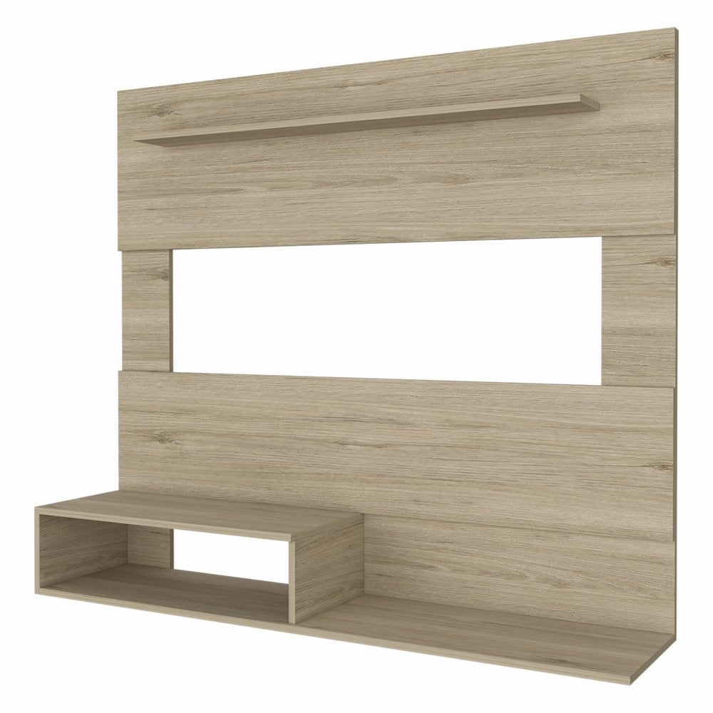 Light Pine Open Shelving Entertainment Center - 55-inch