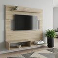 Light Pine Open Shelving Entertainment Center - 55-inch