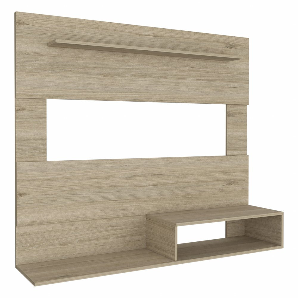 Light Pine Open Shelving Entertainment Center - 55-inch