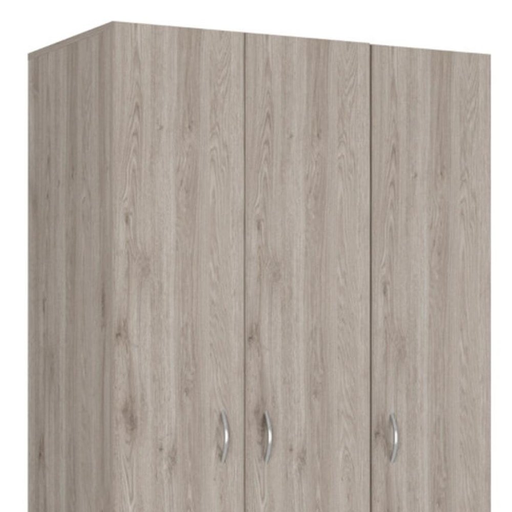 Brown Wood Two Door Two Drawer Combo Dresser - 71-inch