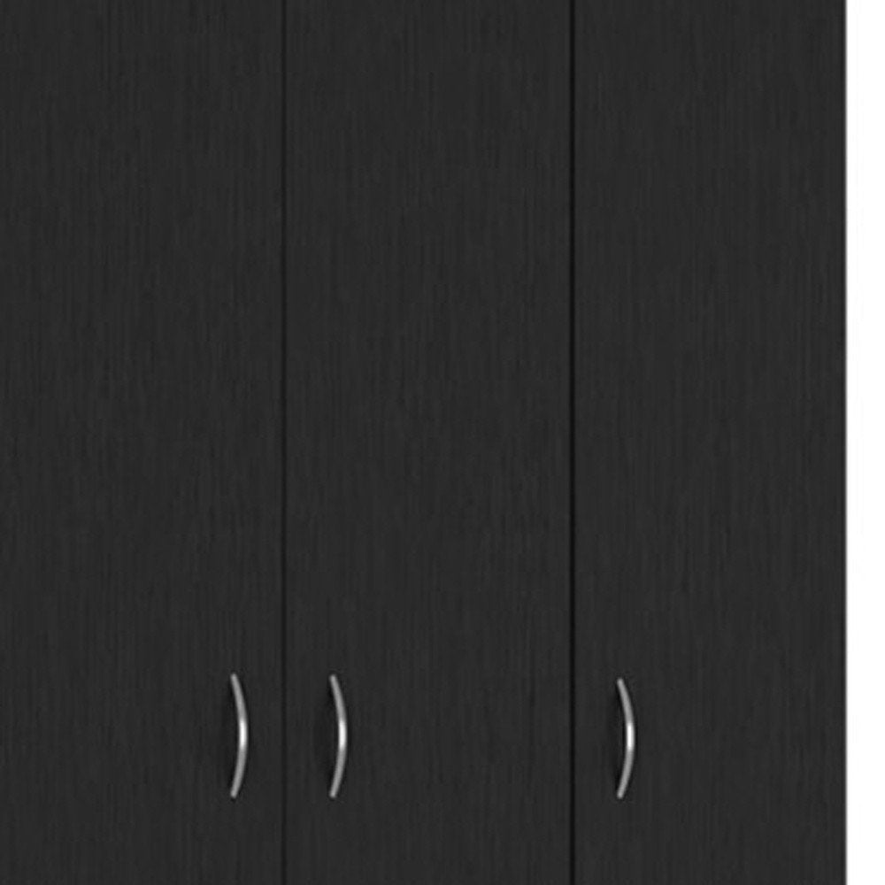 Brown Wood Two Door Two Drawer Combo Dresser - 71-inch