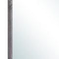 Dark Gray Wood Framed Accent Mirror - 35-inch