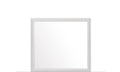 White Framed Dresser Mirror - 35-inch