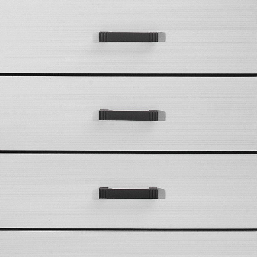 White Wood Five Drawer Standard Chest - 31-inch