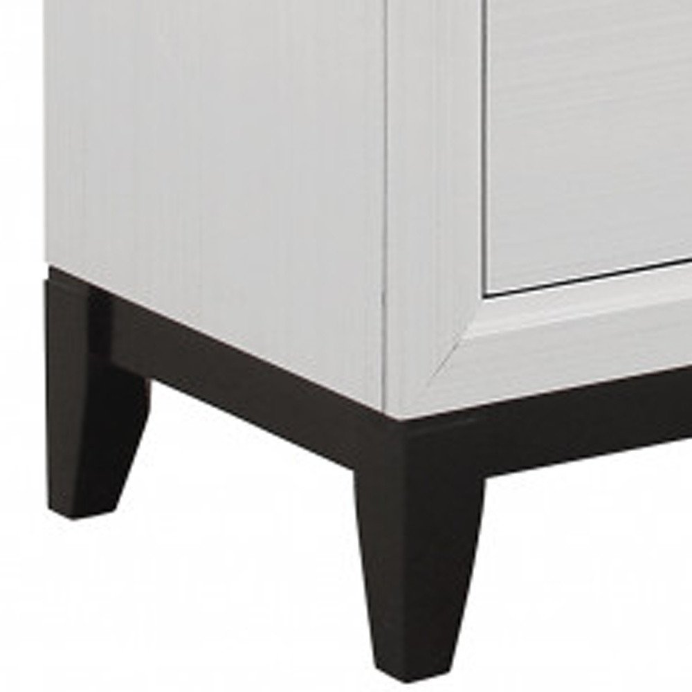 White Wood Five Drawer Standard Chest - 31-inch