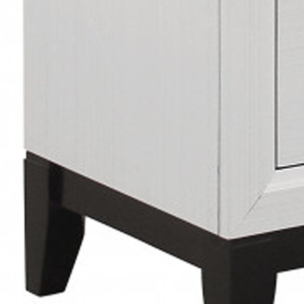 White Wood Five Drawer Standard Chest - 31-inch