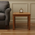Brown Solid Wood Square End Table - 18-inch