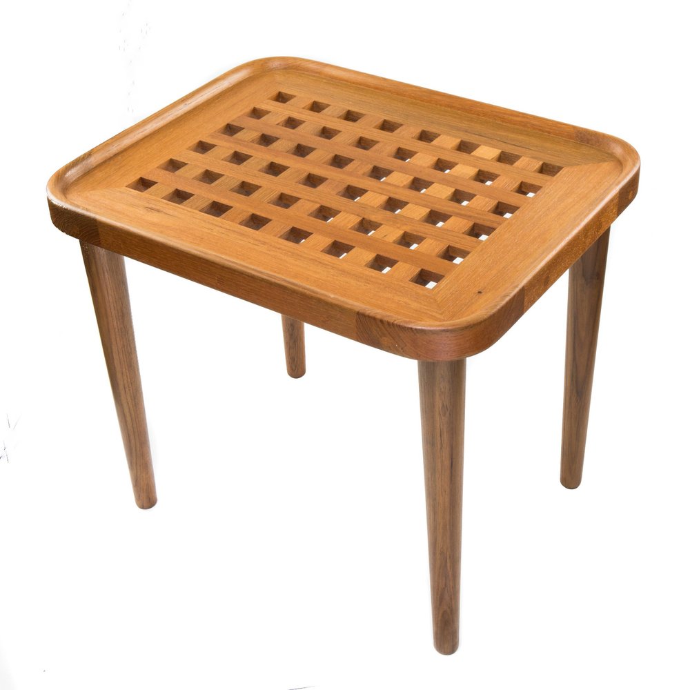 Brown Solid Wood Rectangular End Table - 18-inch