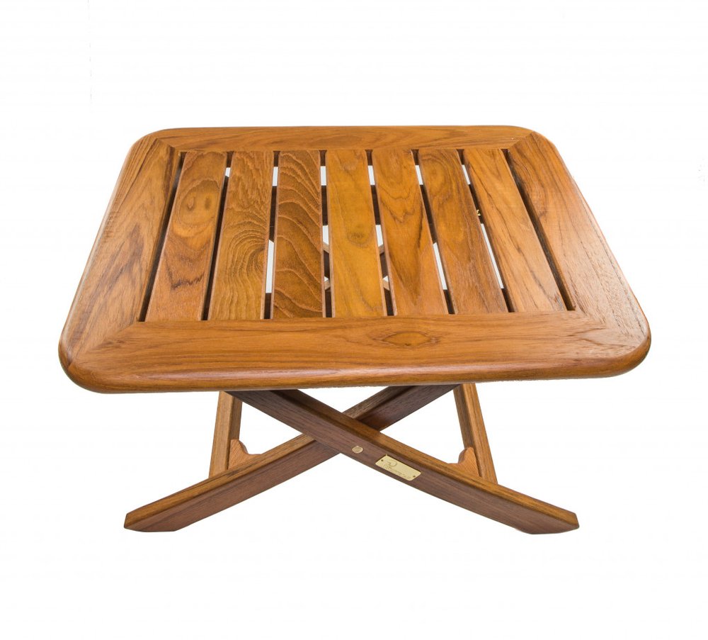 Brown Solid Wood Rectangular End Table - 18-inch
