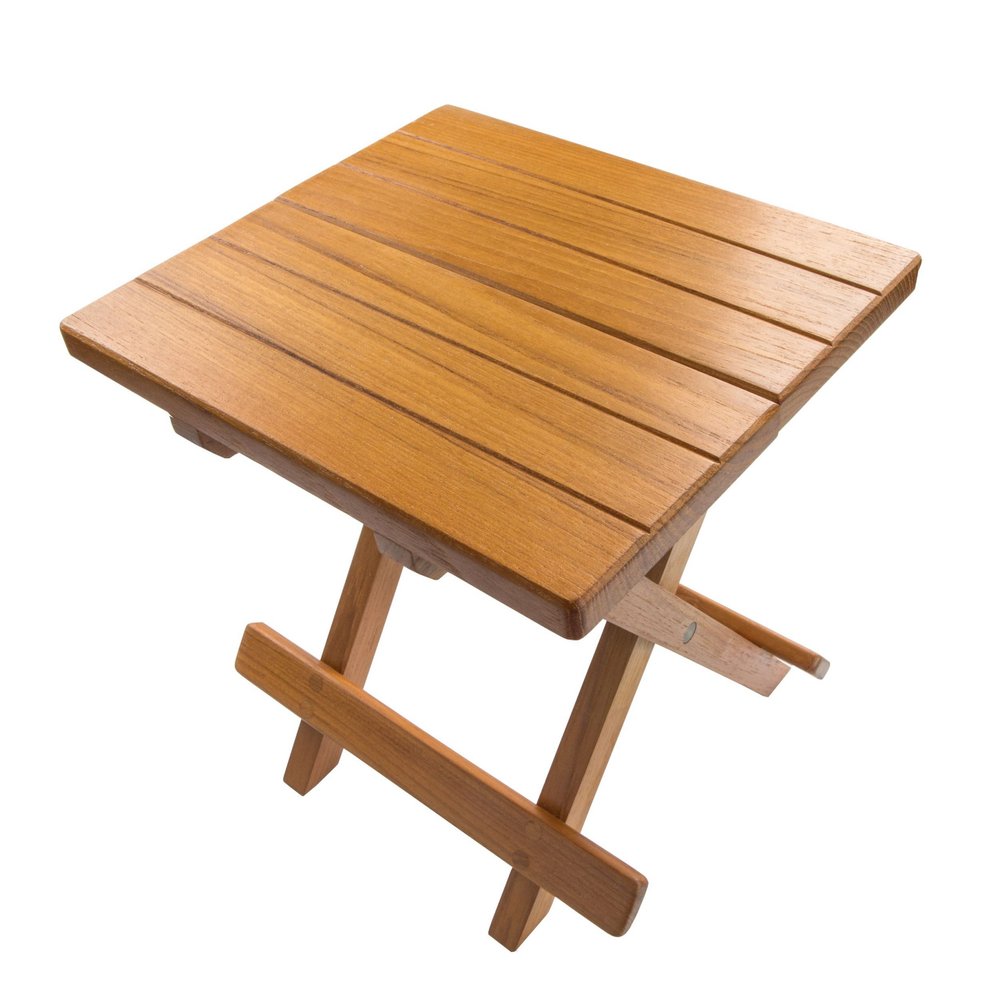 Brown Solid Wood Square End Table - 12-inch