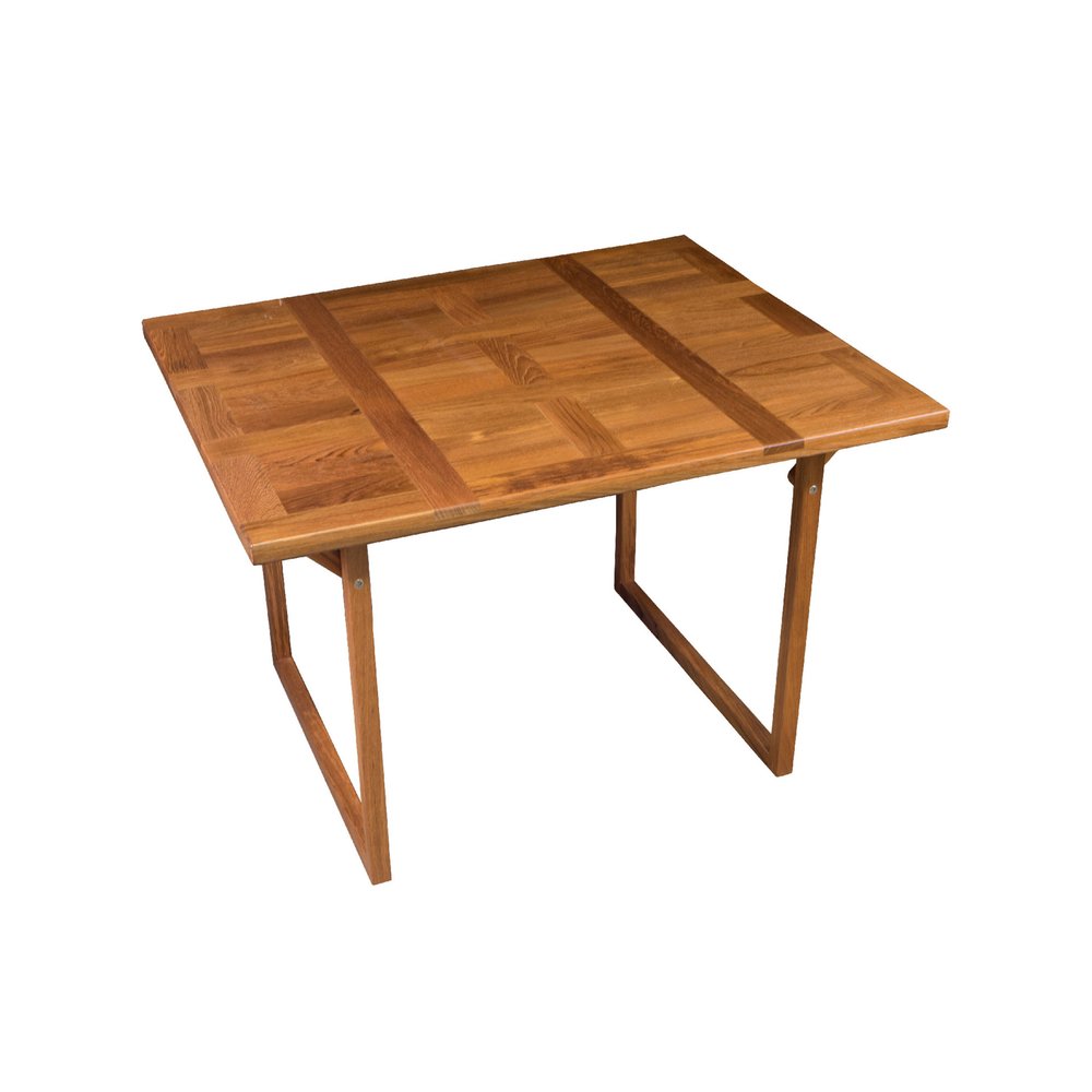 Brown Solid Wood Folding Outdoor Side Table - 45-inch