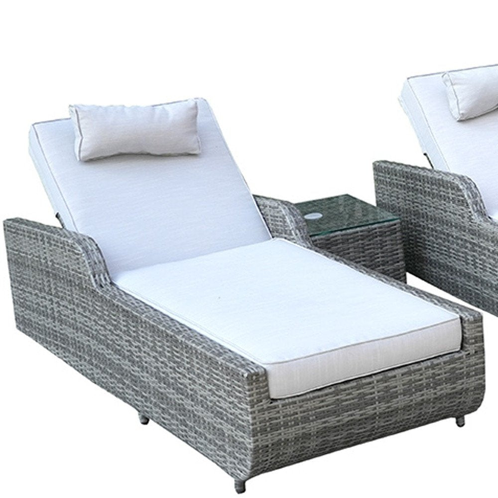 Twelve Piece Gray Wicker Multiple Chairs Seating Group with Fire Pit and Table