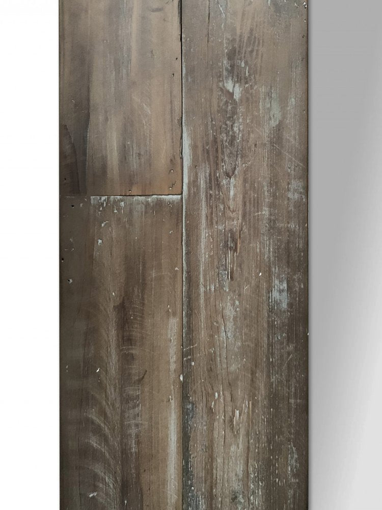 Brown Wood Framed Leaning Accent Mirror - 75-inch