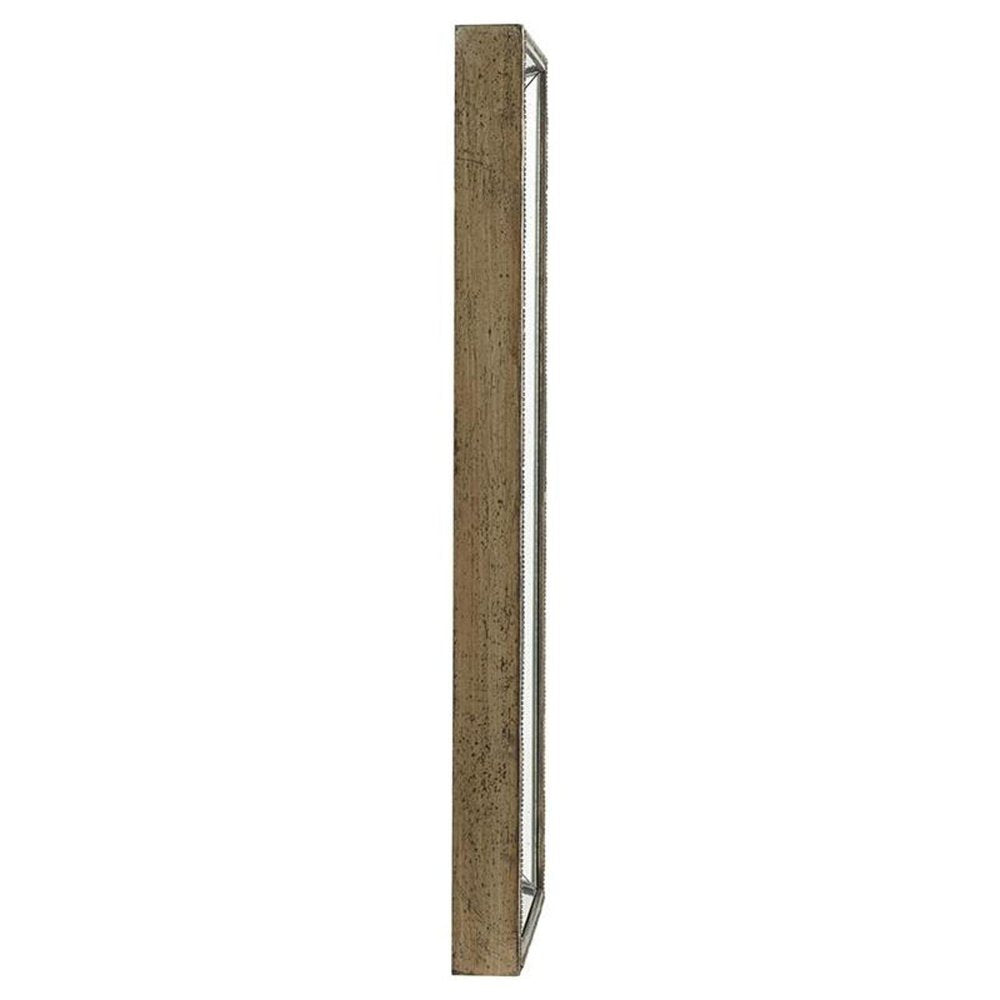 Silver Wood Framed Accent Mirror - 43-inch