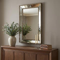 Silver Wood Framed Accent Mirror - 43-inch