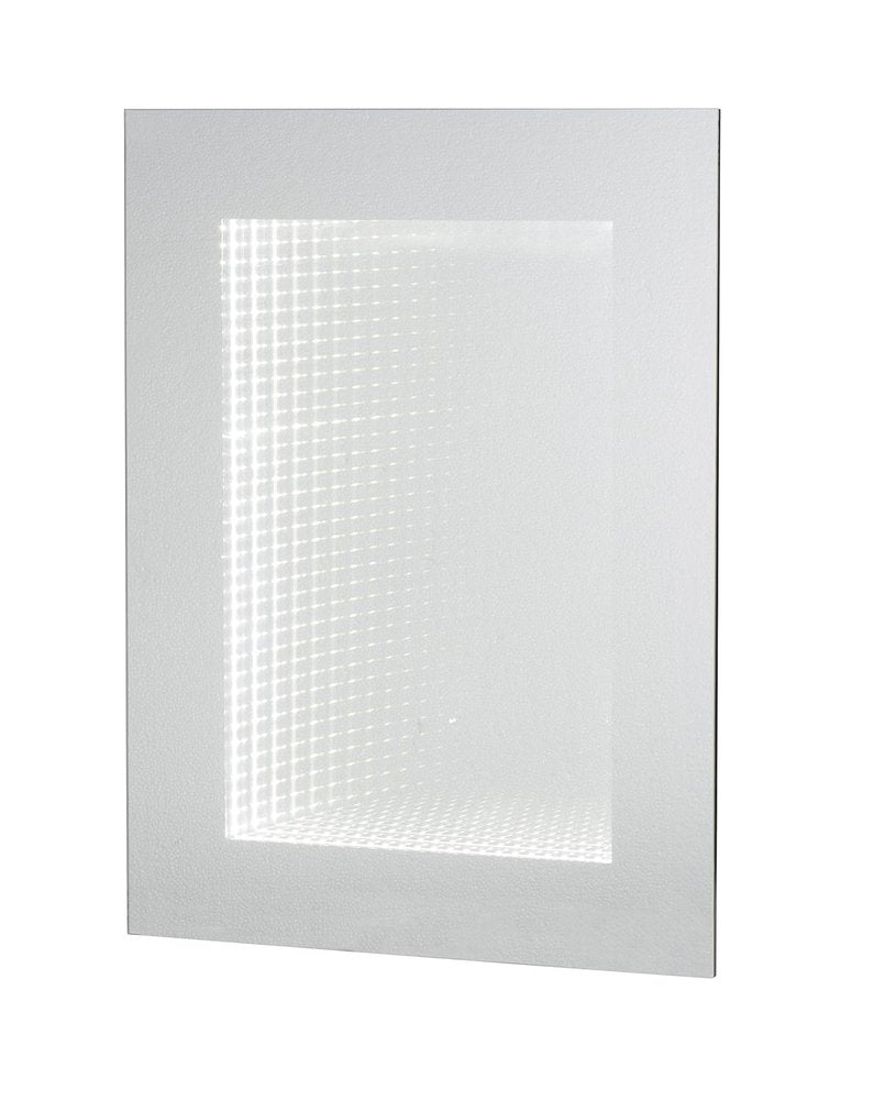 Silver Lighted Frame Accent Mirror - 32-inch