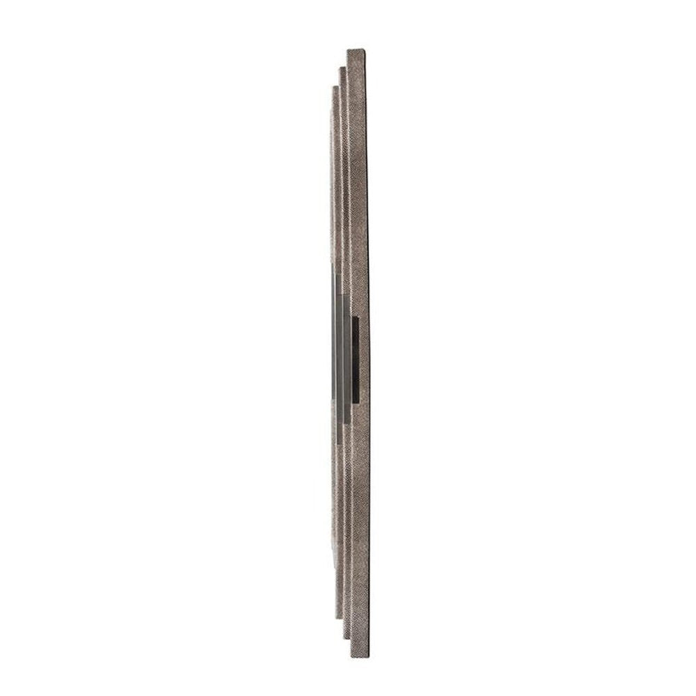 Gray Framed Accent Mirror - 28-inch