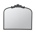 Black Arch Iron Framed Accent Mirror - 31-inch