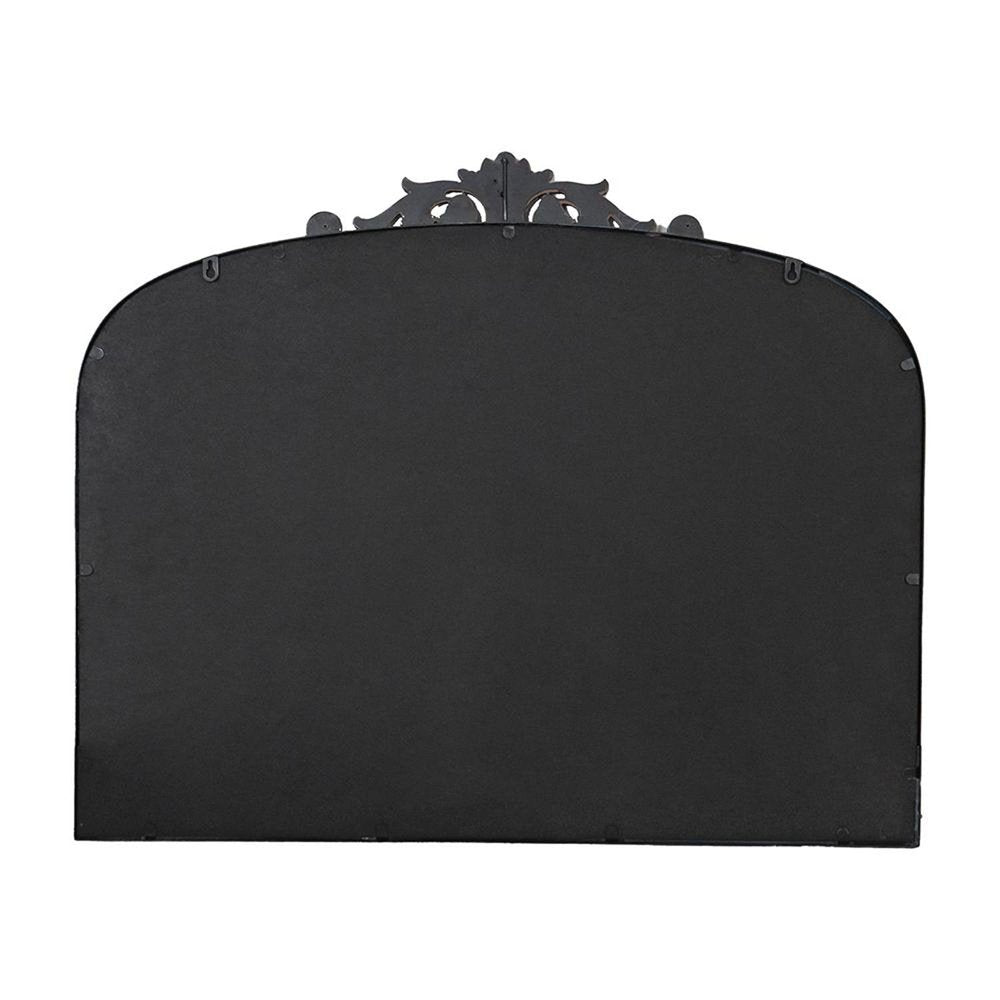Black Arch Iron Framed Accent Mirror - 31-inch