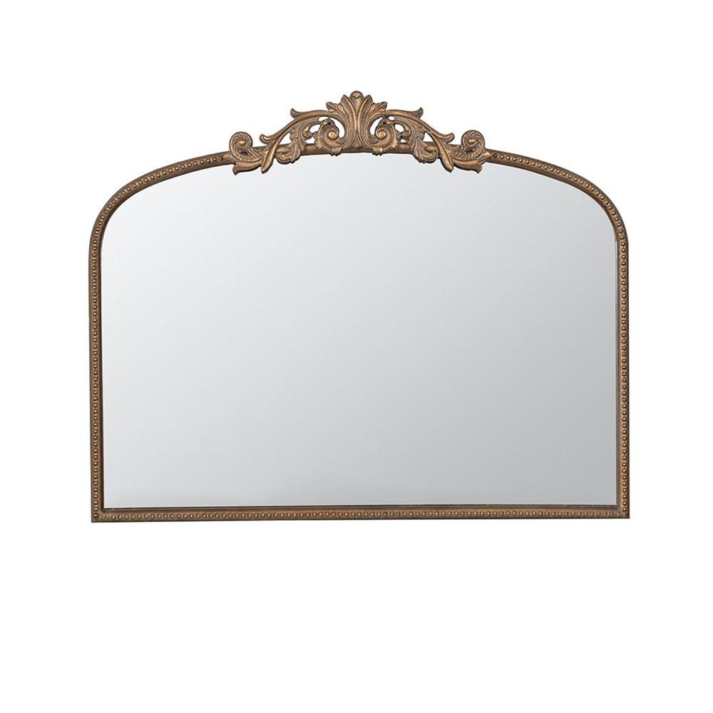 Gold Arch Iron Framed Accent Mirror - 31-inch