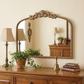 Gold Arch Iron Framed Accent Mirror - 31-inch