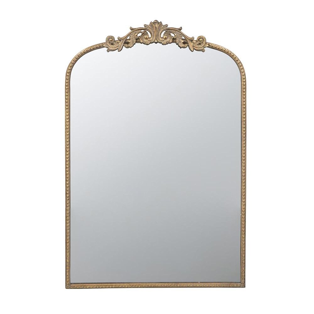 Gold Arch Iron Framed Accent Mirror - 36-inch