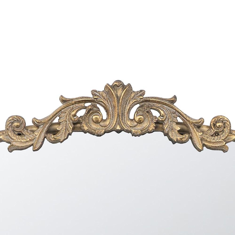 Gold Arch Iron Framed Accent Mirror - 36-inch