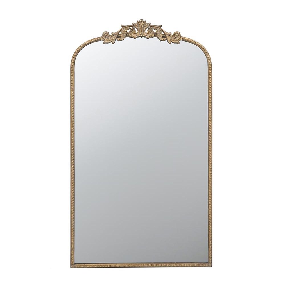Gold Arch Iron Framed Accent Mirror - 42-inch
