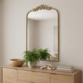Gold Arch Iron Framed Accent Mirror - 42-inch
