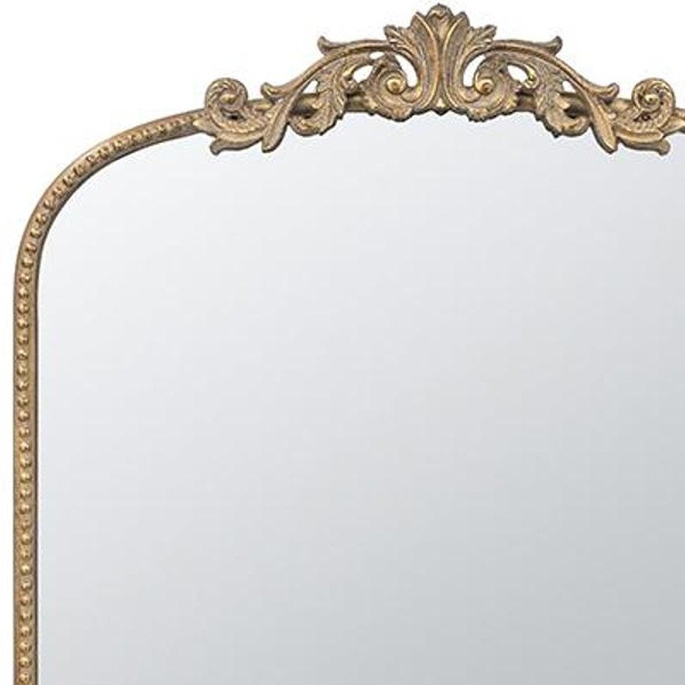 Gold Arch Iron Framed Accent Mirror - 42-inch