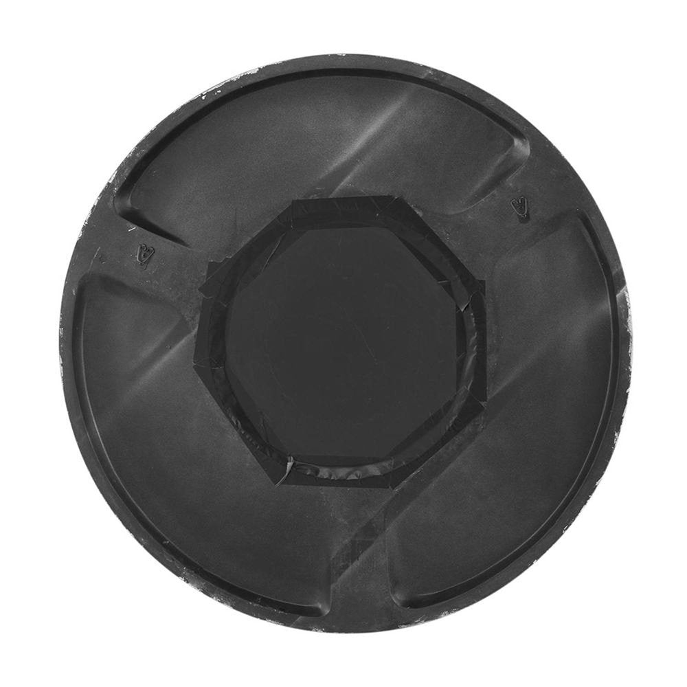 Silver Round Dimensional Thick Frame Accent Mirror - 31-inch