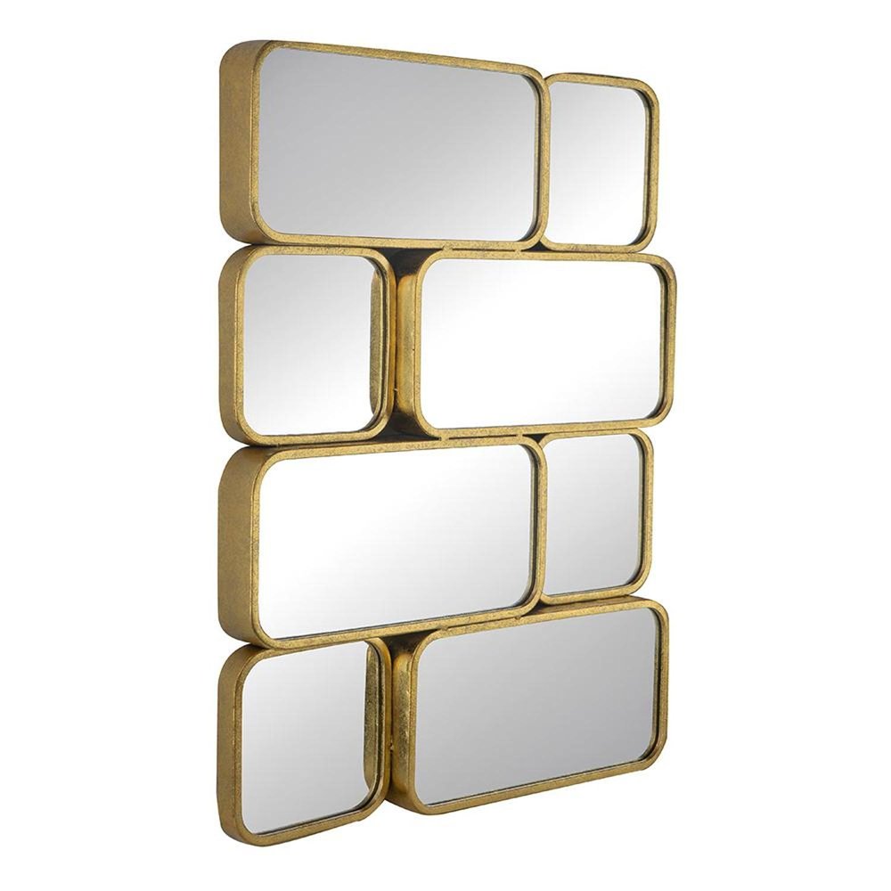 Gold Iron Framed Accent Mirror - 32-inch